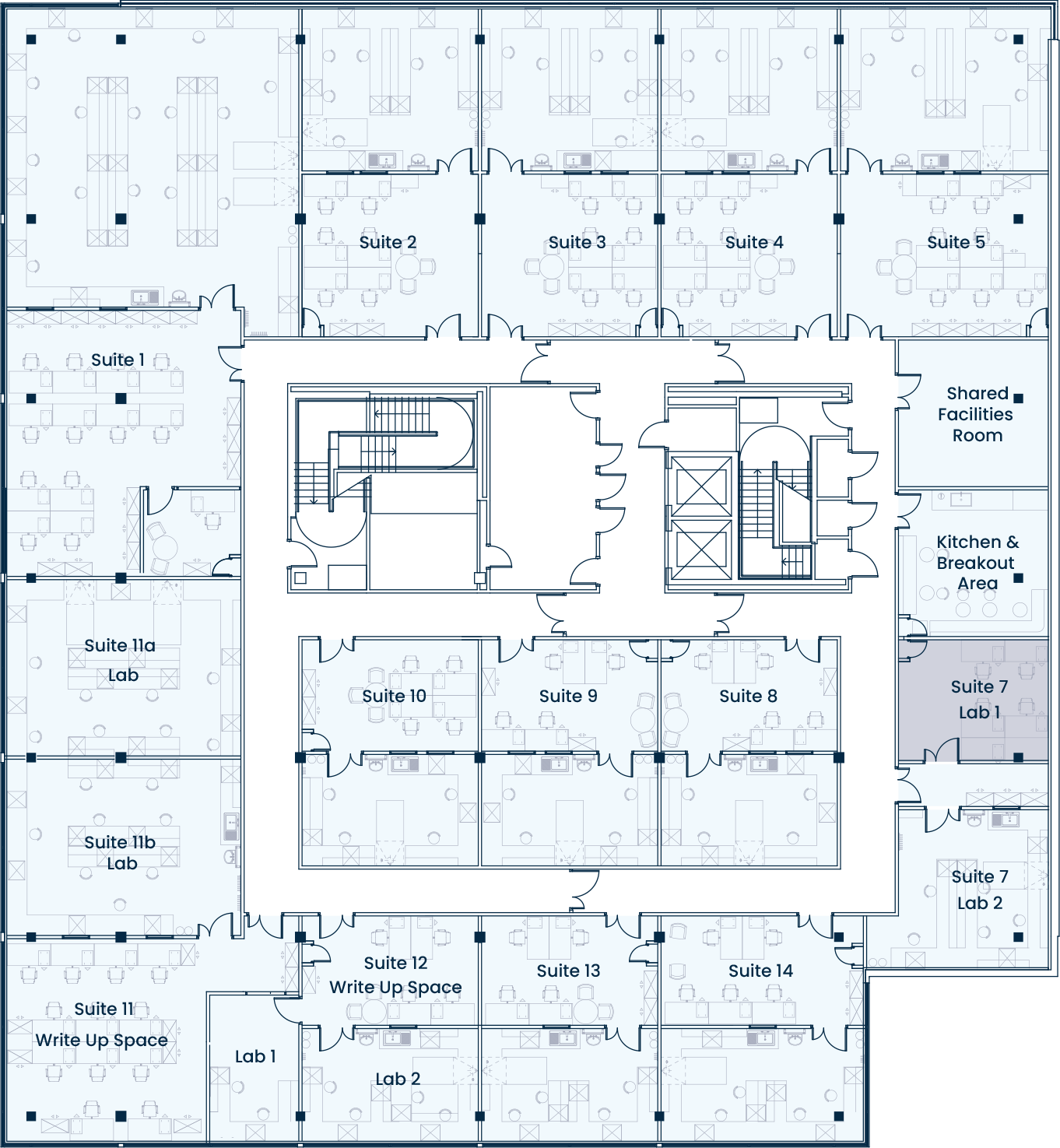Suite 7 lab 1 Floor plan