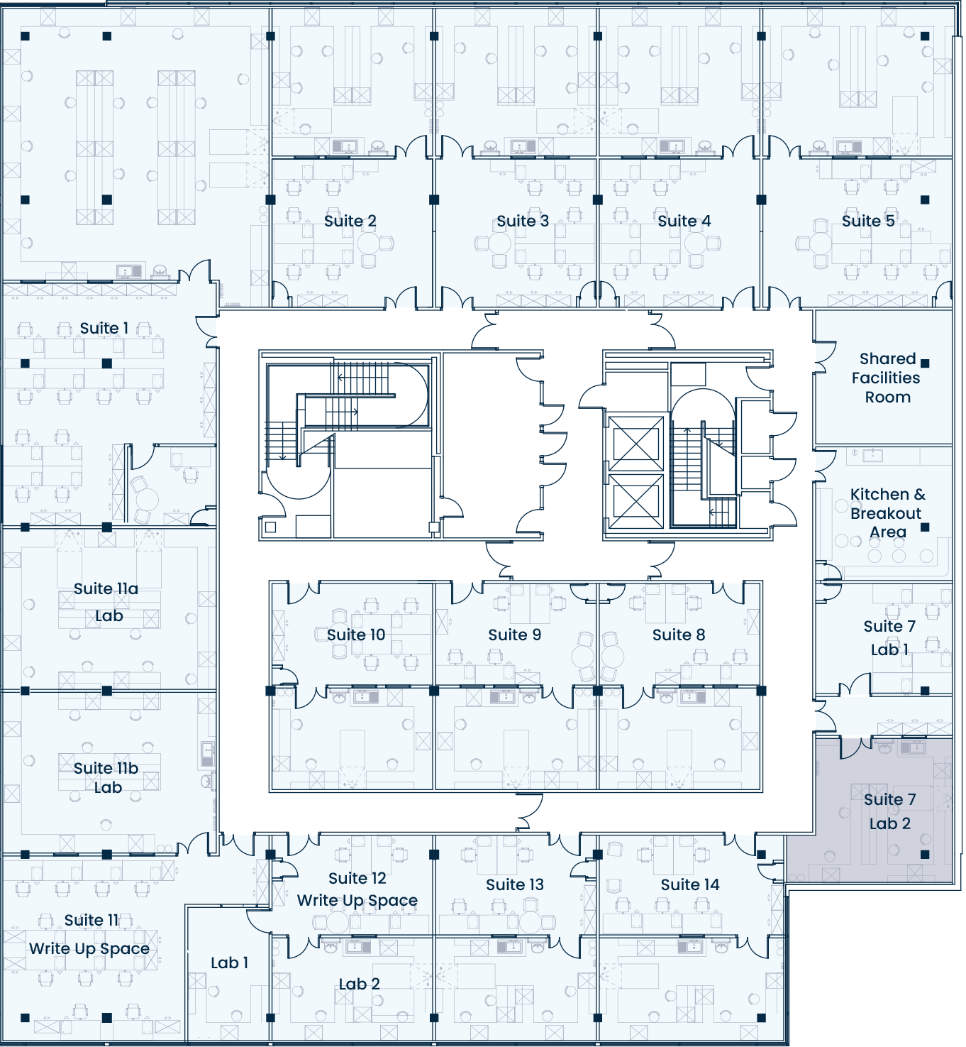 Suite 7 lab 2 Floor Plan